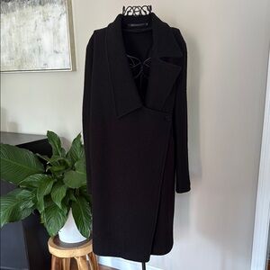 All Saints Black Trench Coat
